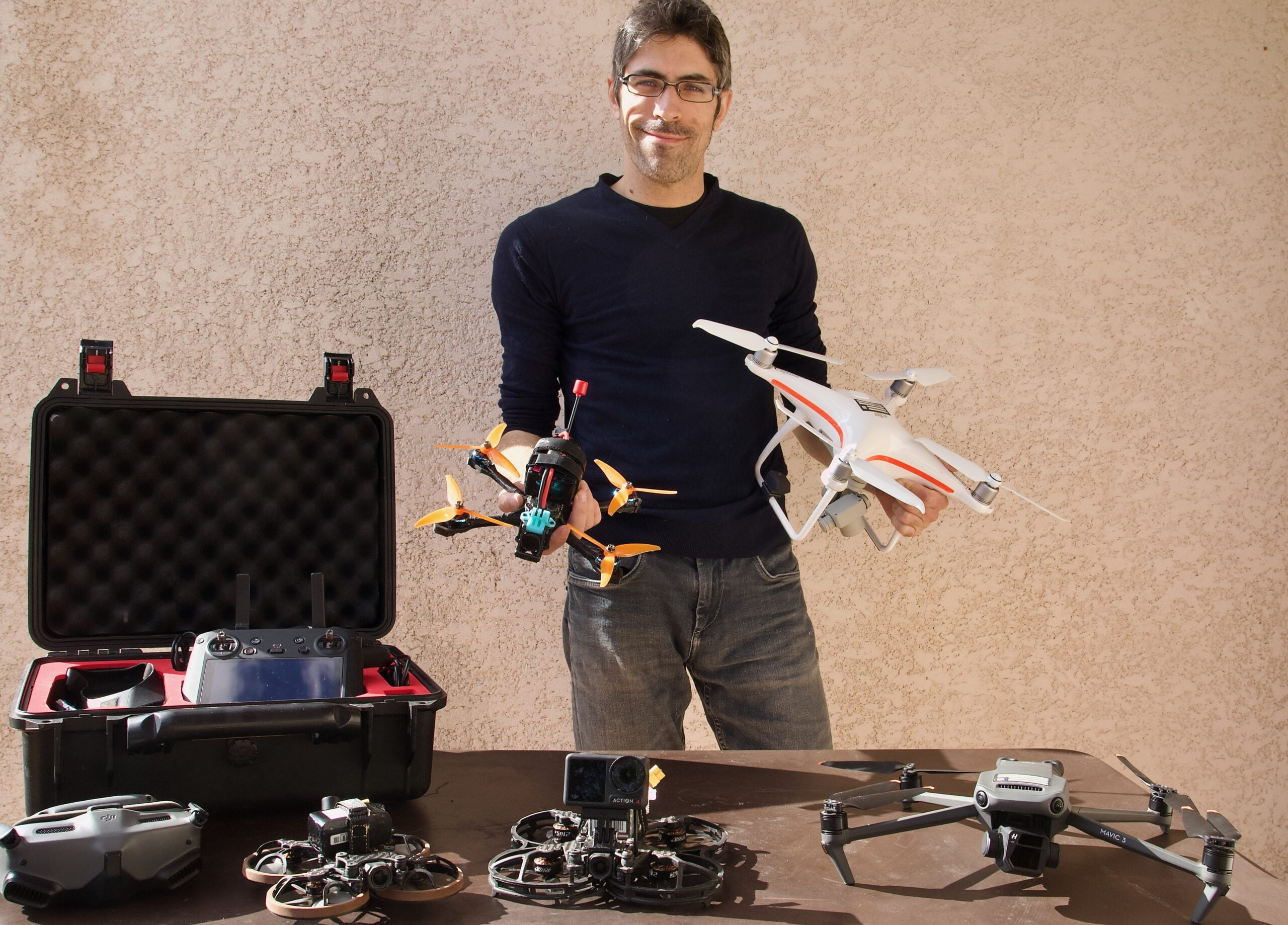 Télépilote de drone professionnel FPV, stabilisé et Photogrammétrie
